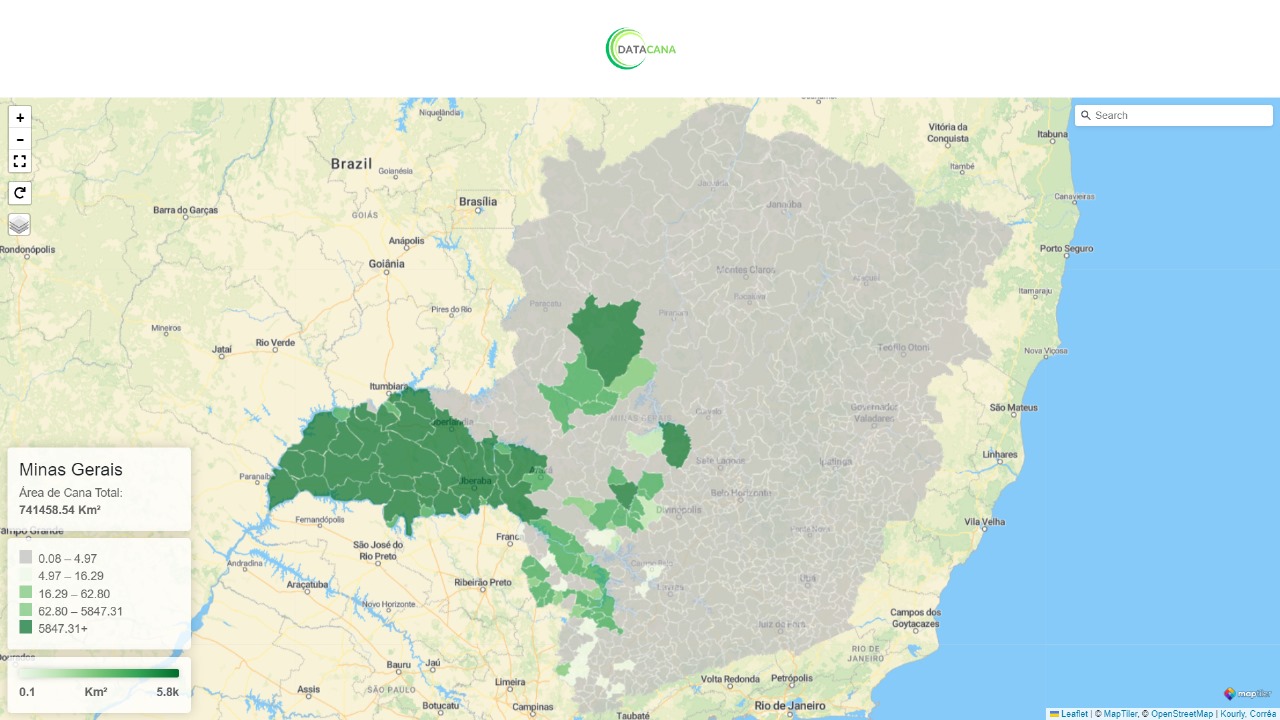 Mapa Municipal MG